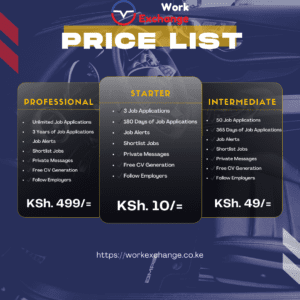 Work Exchange Jobs in Kenya Pricing Packages for Candidates and Job Seekers